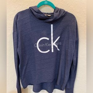 Calvin Klein long sleeve shirt with hood, women’s size S